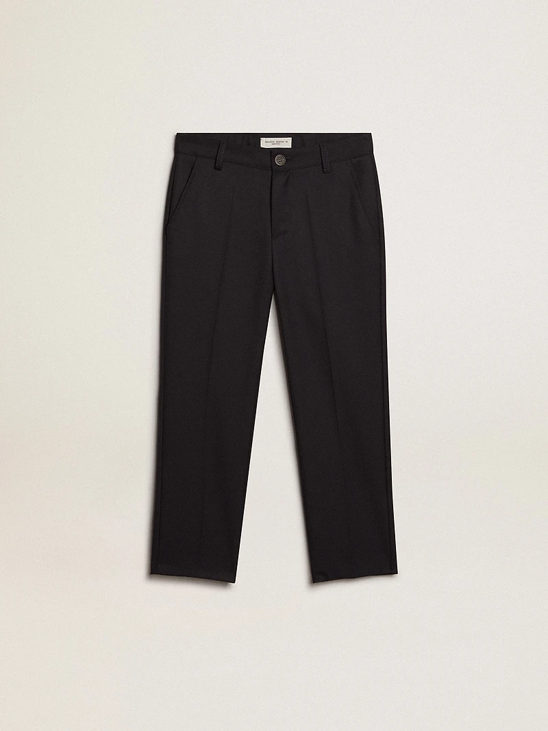 Boys’ pants dark blue wool