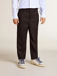Boys' dark blue wool pants