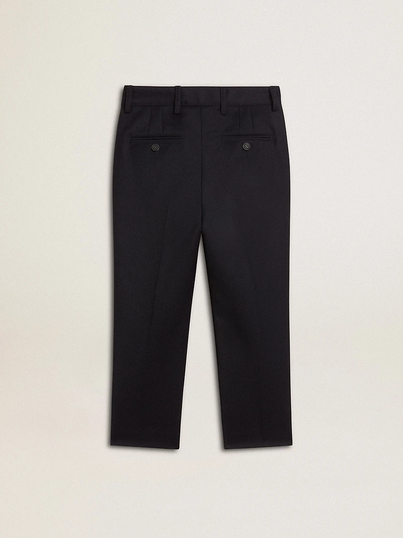 Boys' dark blue wool pants