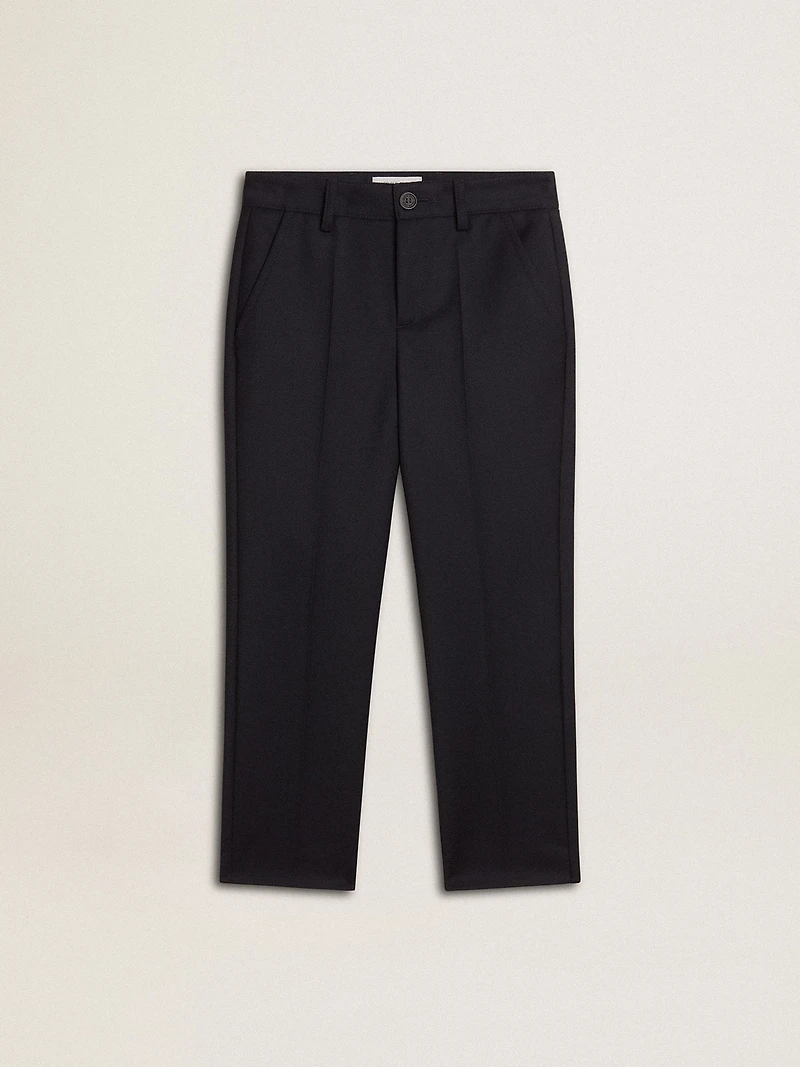 Boys' dark blue wool pants