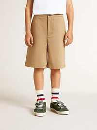 Boys' shorts beige cotton