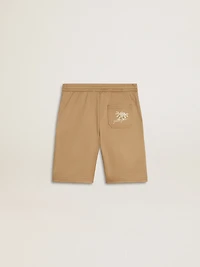 Boys' shorts beige cotton