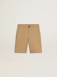 Boys' shorts beige cotton
