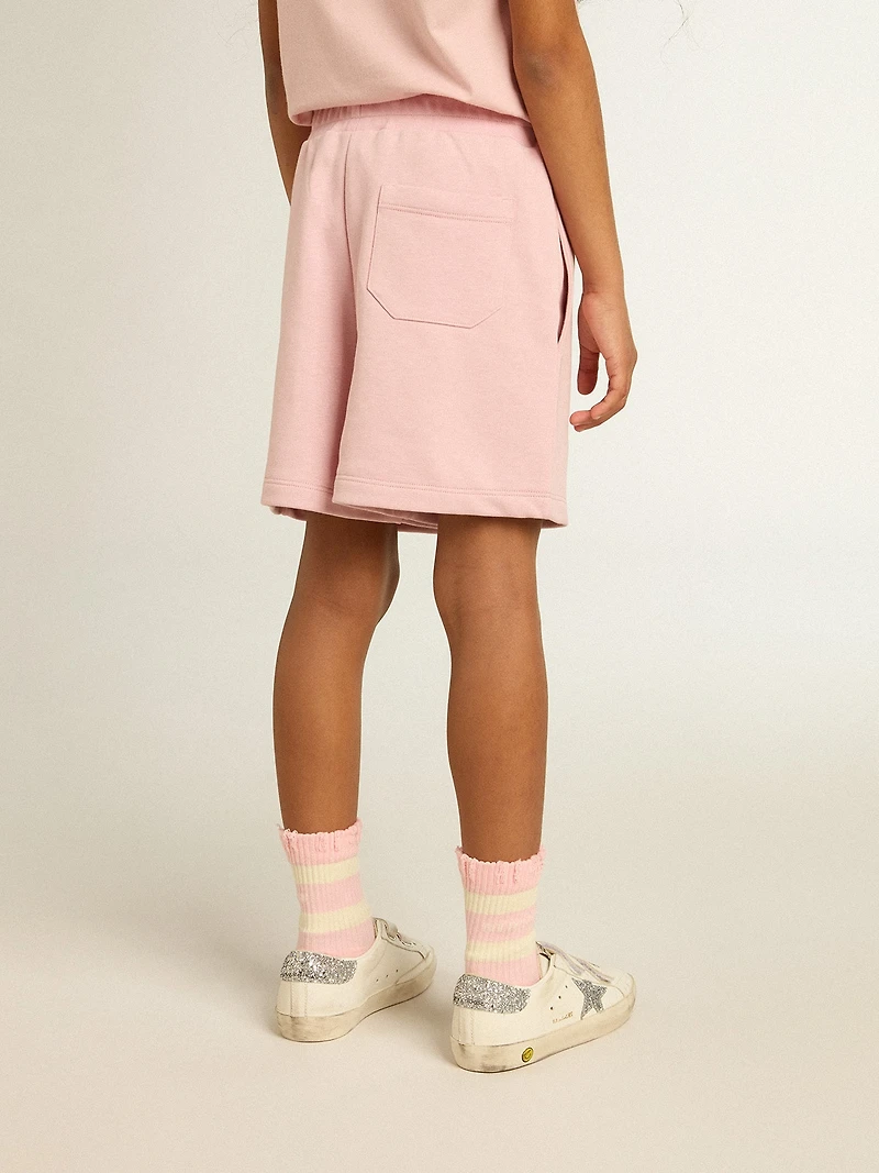 Girls’ shorts in pink with white star