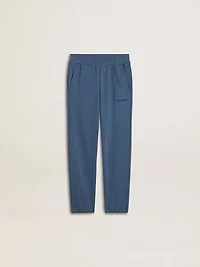 Kids’ blue joggers with embroidery