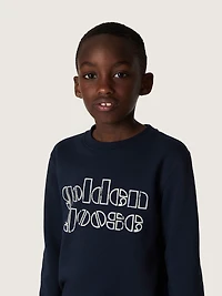 Journey boys’ sweatshirt blue cotton blend with a contrasting logo