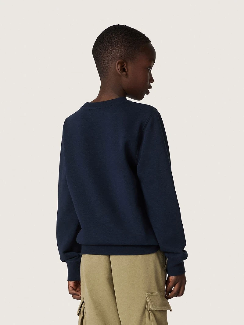 Journey boys’ sweatshirt blue cotton blend with a contrasting logo