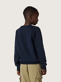 Journey boys’ sweatshirt blue cotton blend with a contrasting logo