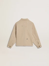 Kids’ beige jacket with multicolor splashes