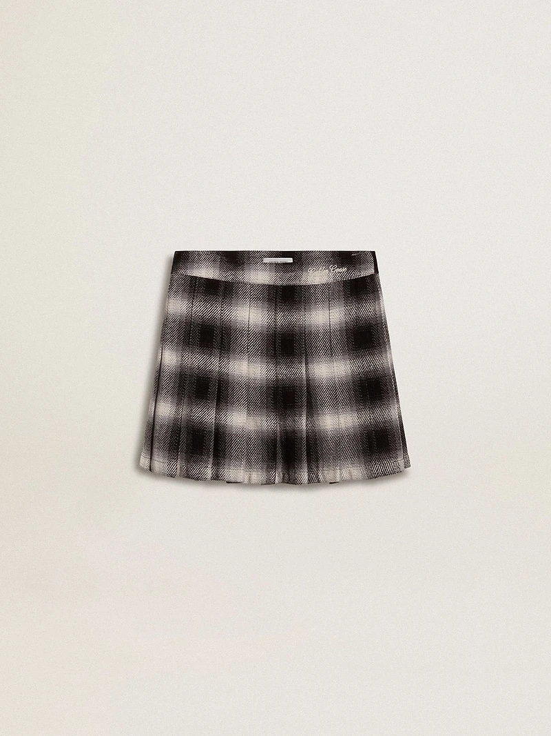 Girls' cotton pleated skirt