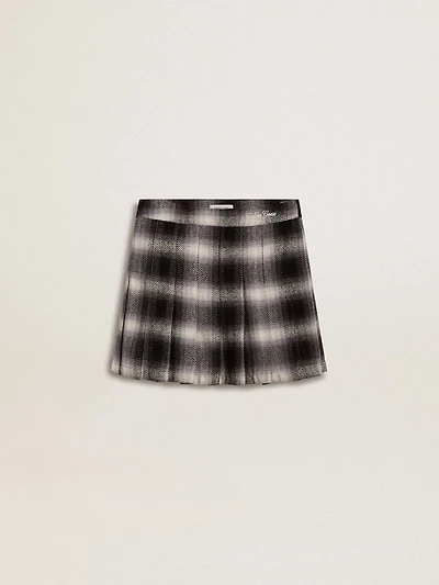 Girls' cotton pleated skirt