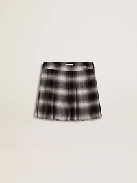 Girls' cotton pleated skirt