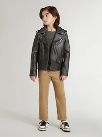Kids’ chinos tobacco-colored cotton