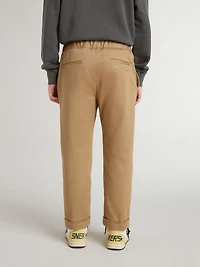 Kids’ chinos tobacco-colored cotton