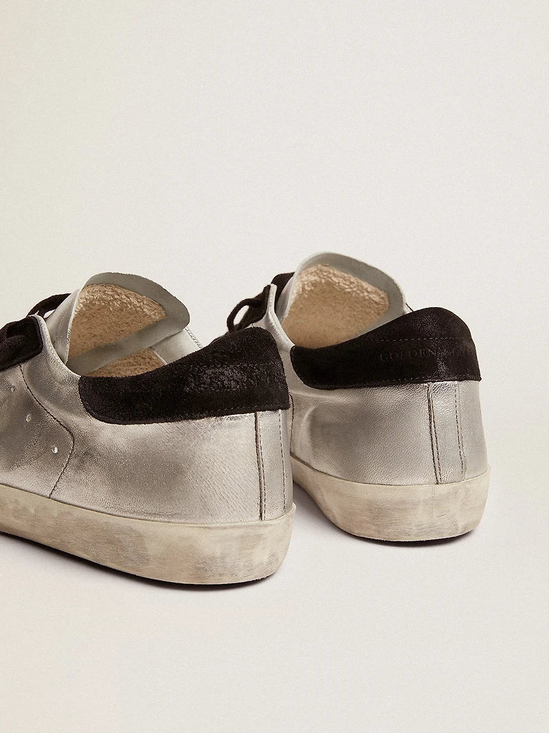 Men's Super-Star silver leather