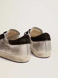 Men's Super-Star silver leather