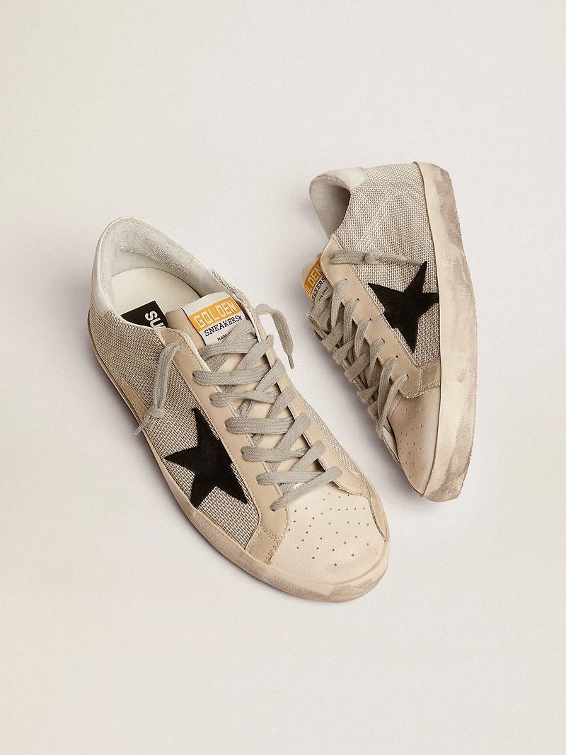 Men's Super-Star leather with black star