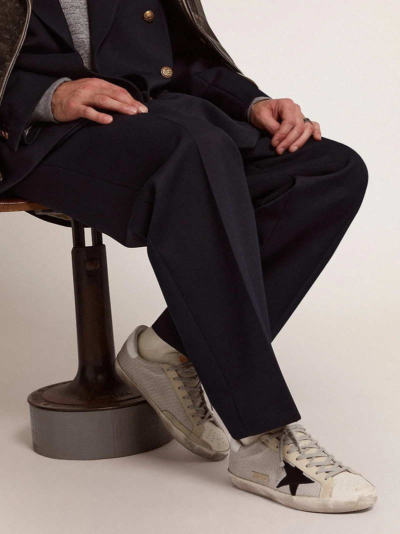 Men's Super-Star leather with black star