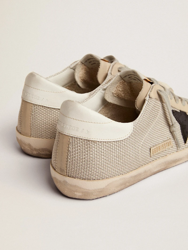 Men's Super-Star leather with black star
