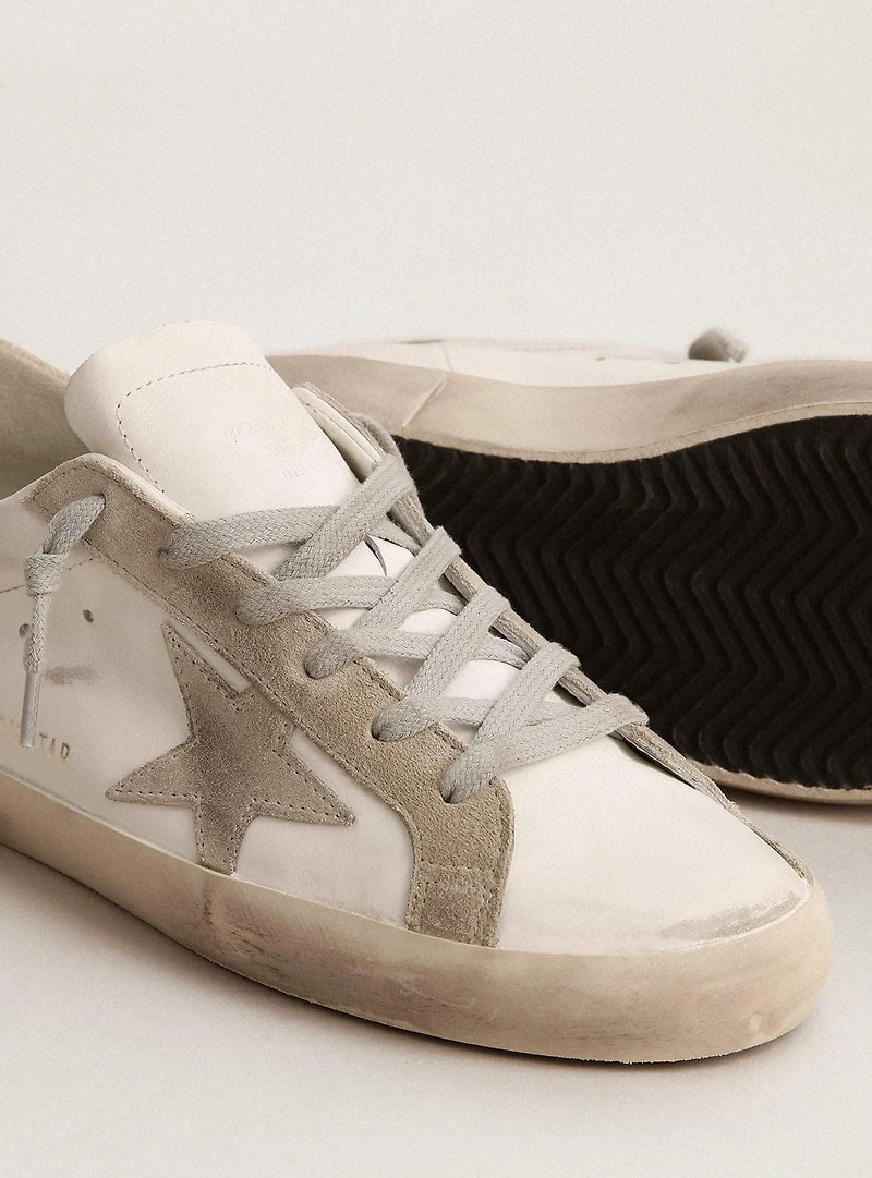 Men’s Super-Star with gray suede star and heel tab