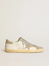 Men’s Super-Star nappa with ice-gray suede star and black embroidery