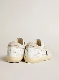 Men’s Super-Star LTD CNY in white leather with lettering on the upper
