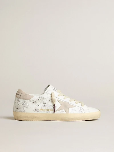 Men’s Super-Star LTD CNY white leather with lettering on the upper