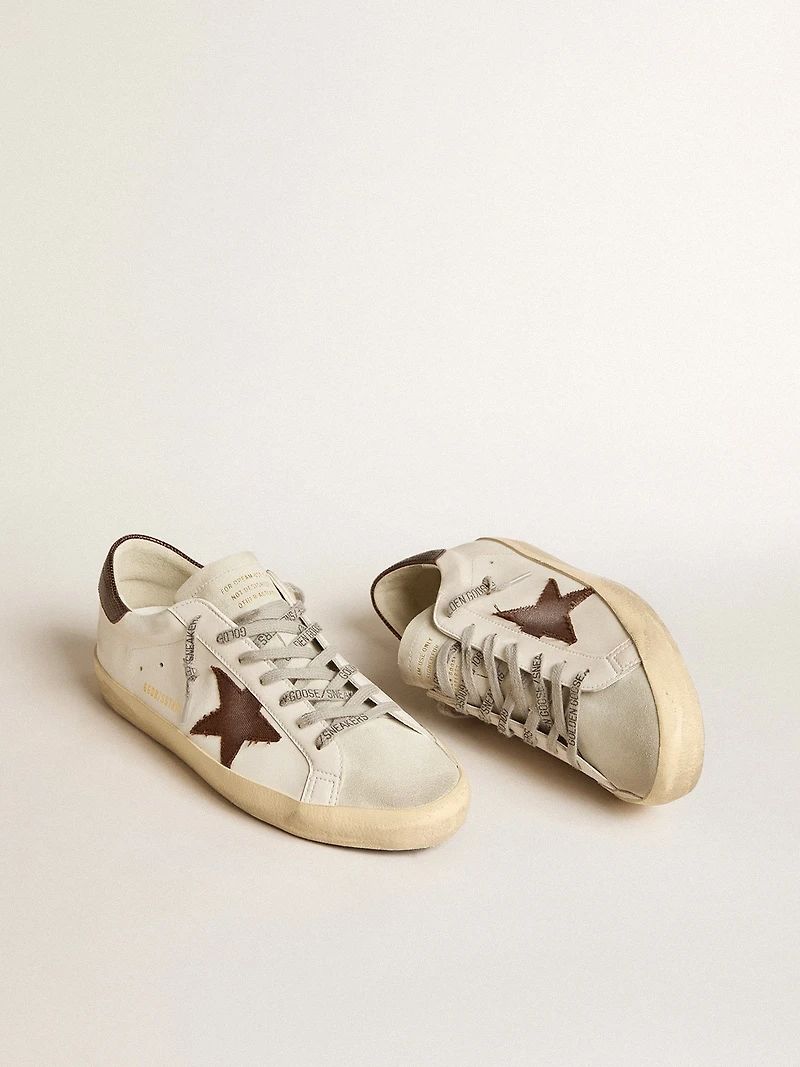 Men's Bio-based Super-Star with canvas star and dark brown leather heel tab