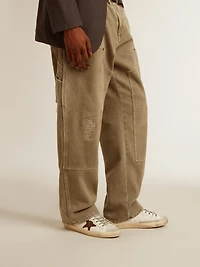Men's Bio-based Super-Star with canvas star and dark brown leather heel tab