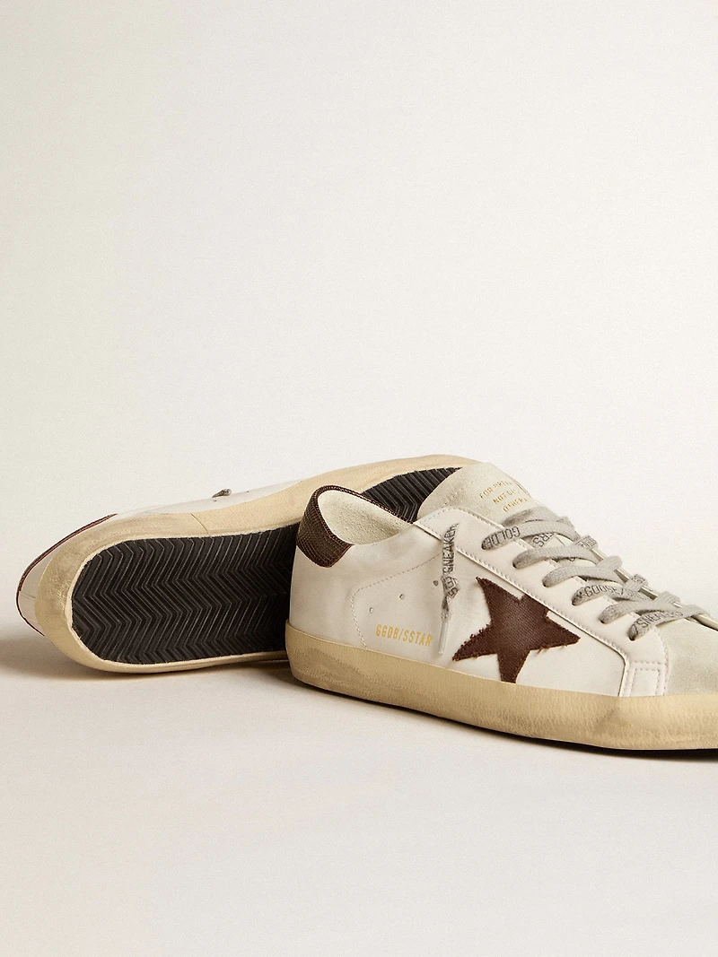 Men's Bio-based Super-Star with canvas star and dark brown leather heel tab