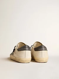 Super-Star nappa leather with light blue suede star and gray heel tab