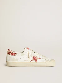 White Men's Super-Star LAB with rust-effect star and heel tab