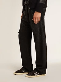 Men's Super-Star suede and Swarovski crystals with silver star