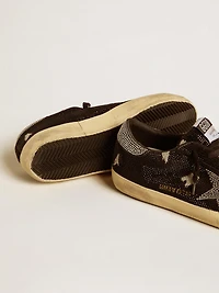 Men's Super-Star suede and Swarovski crystals with silver star