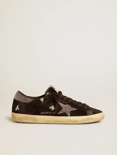 Men's Super-Star suede and Swarovski crystals with silver star