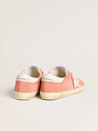 Men’s Super-Star coral suede with white leather star and heel tab