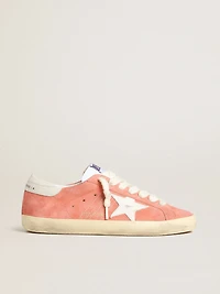 Men’s Super-Star coral suede with white leather star and heel tab