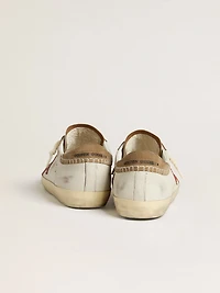 Men's Super-Star LTD nappa leather with orange star and tobacco suede heel tab