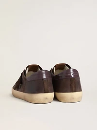 Men's Super-Star LTD brown nubuck with suede star and purple leather heel tab