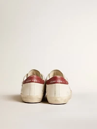 Men's Super-Star LTD suede with green metallic star and red heel tab