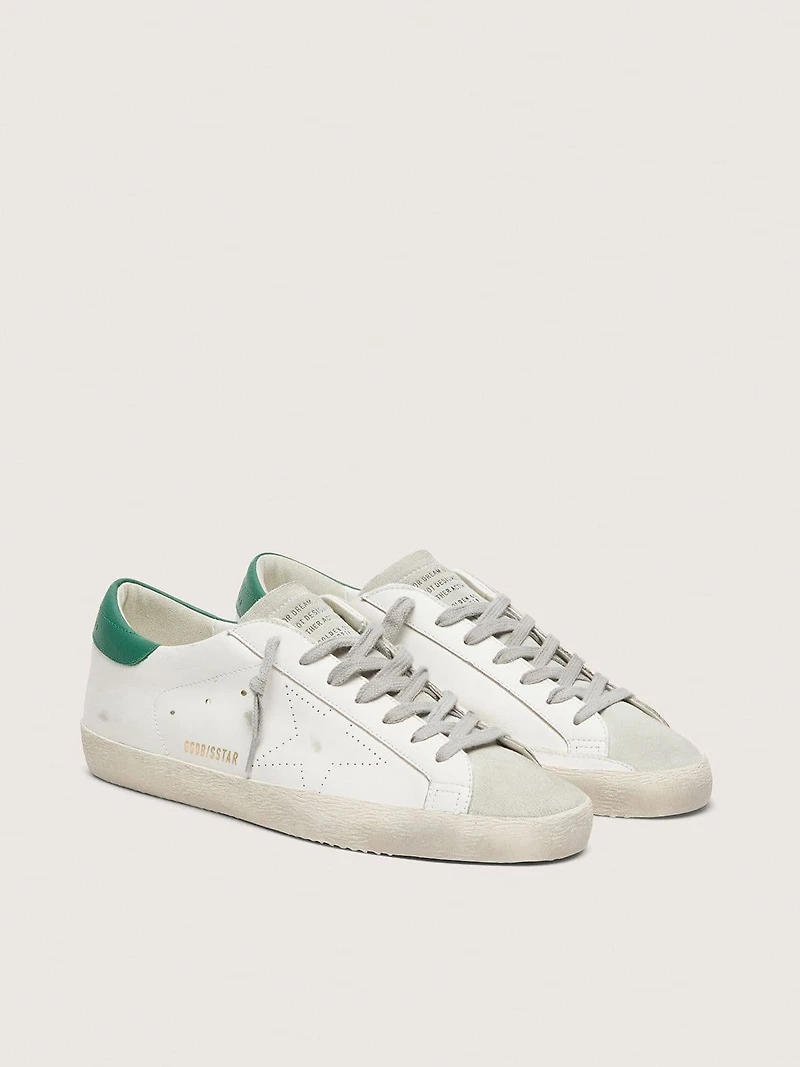 Men’s Super-Star with perforated star and green heel tab