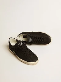 Men's Super-Star black nubuck with perforated star and heel tab