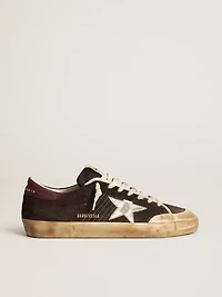 Men's Super-Star Penstar brown suede with a platinum star