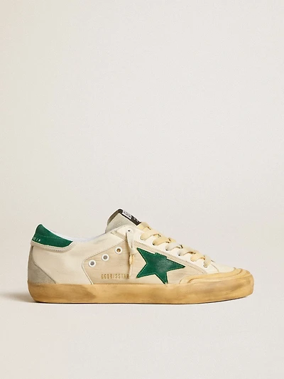Men's Super-Star Penstar nappa and nylon with green suede star heel tab