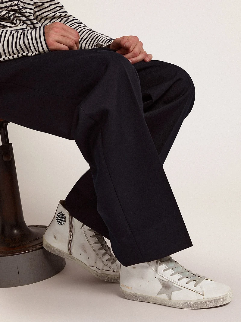 Men's Francy leather with silver suede star