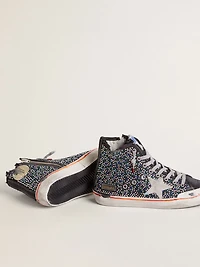 Men’s Francy Penstar LAB black canvas with multicolor rhinestones