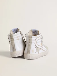 Men's Slide leather with suede details