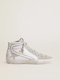 Men's Slide leather with suede details