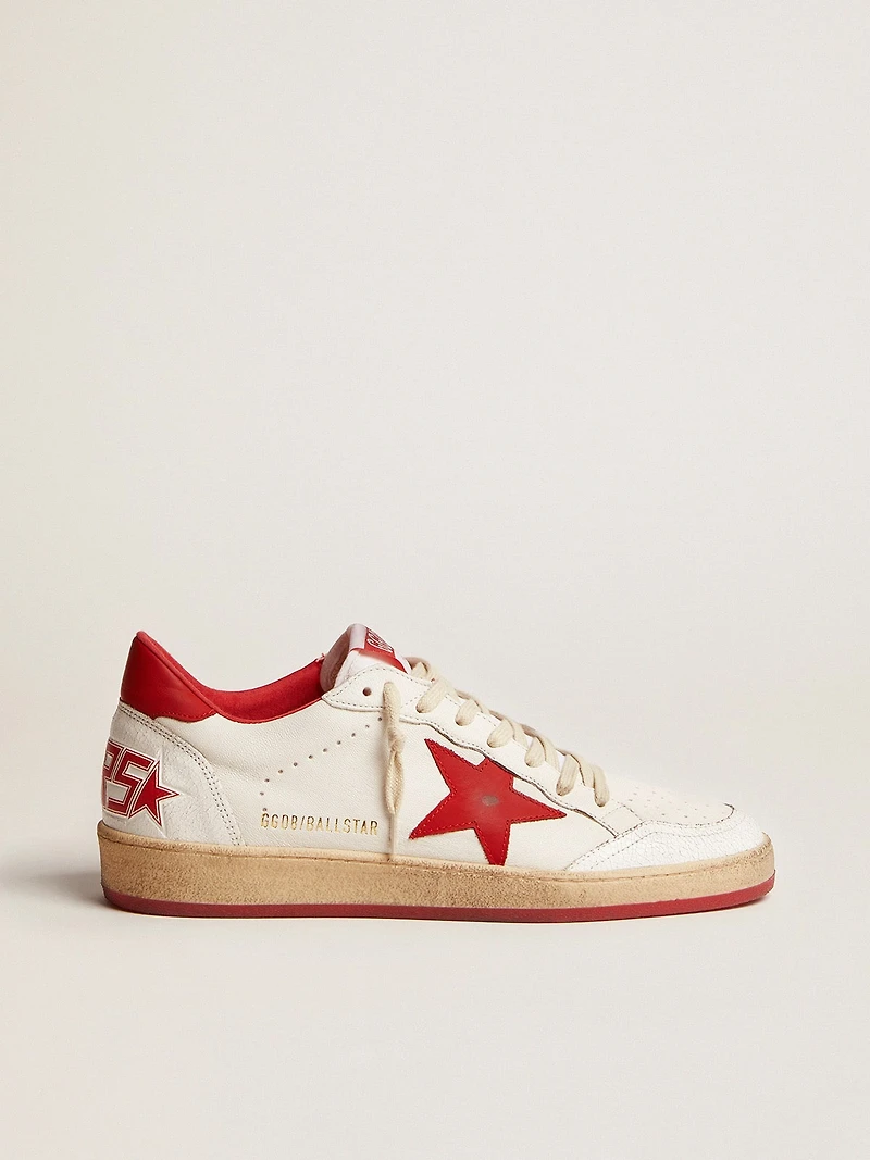 Men's Ball Star white leather