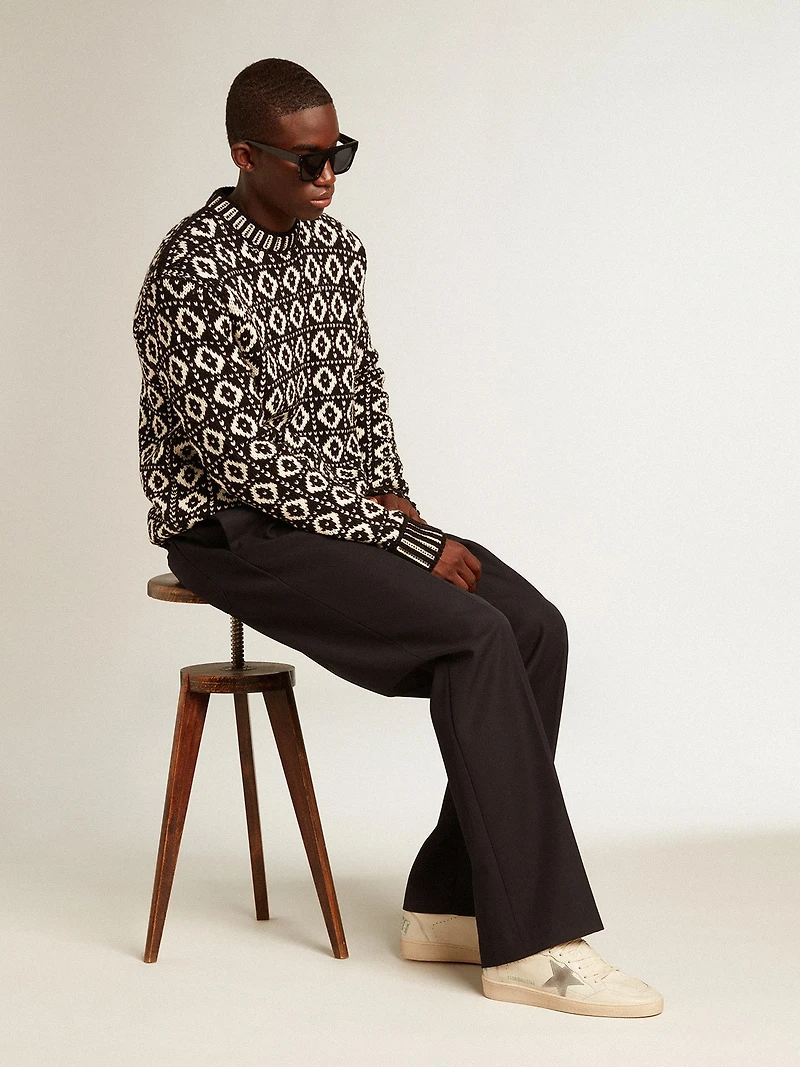 Ball star nappa leather with gray suede and heel tab